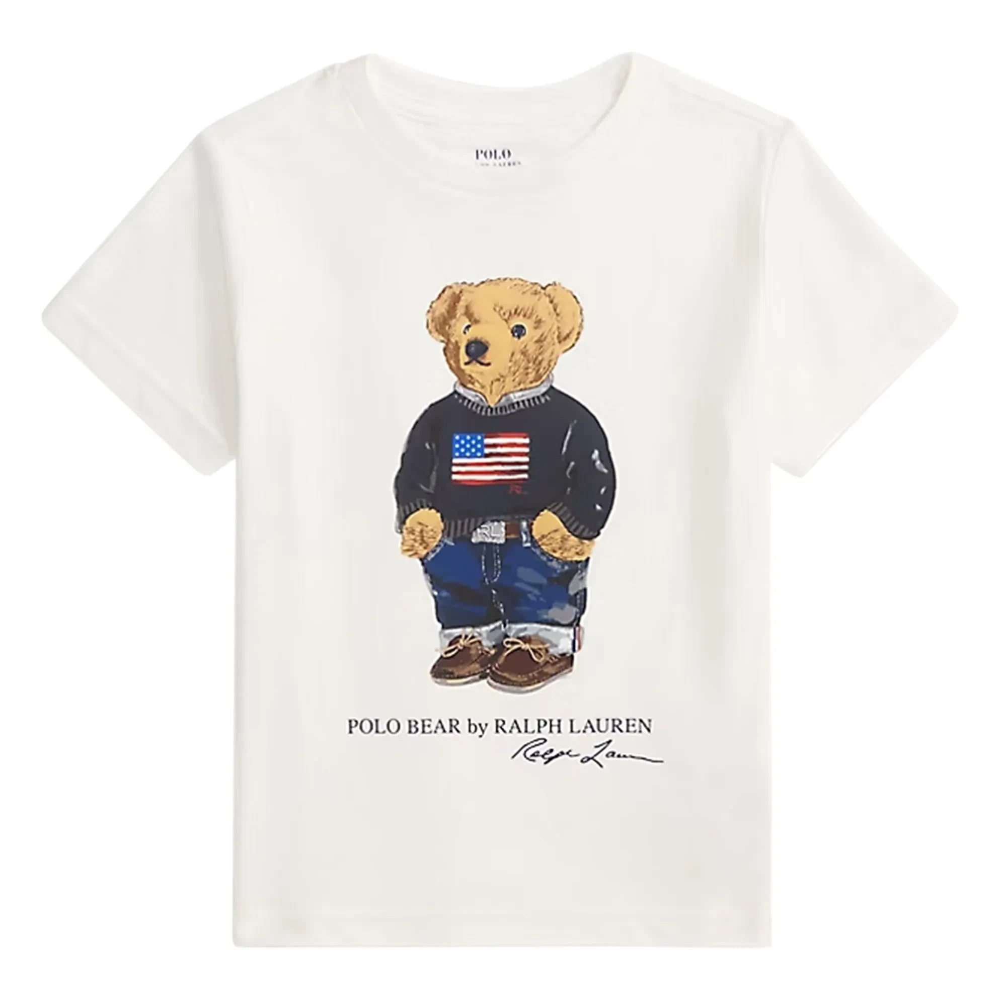 Ralph Lauren - Bear Jersey Tişört | Beyaz