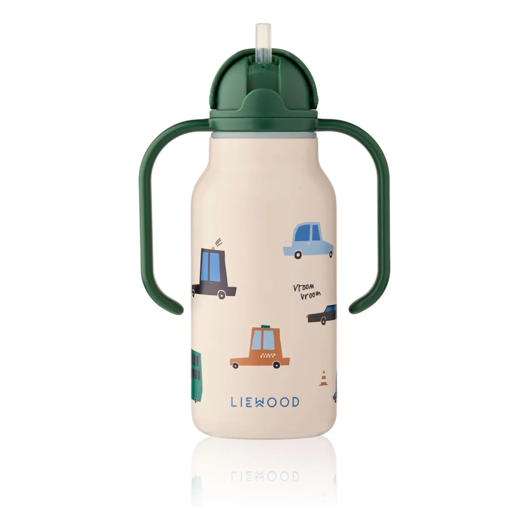 Liewood - Kimmie Stainless Steel Water Bottle - 250 ml | Cars/Sandy