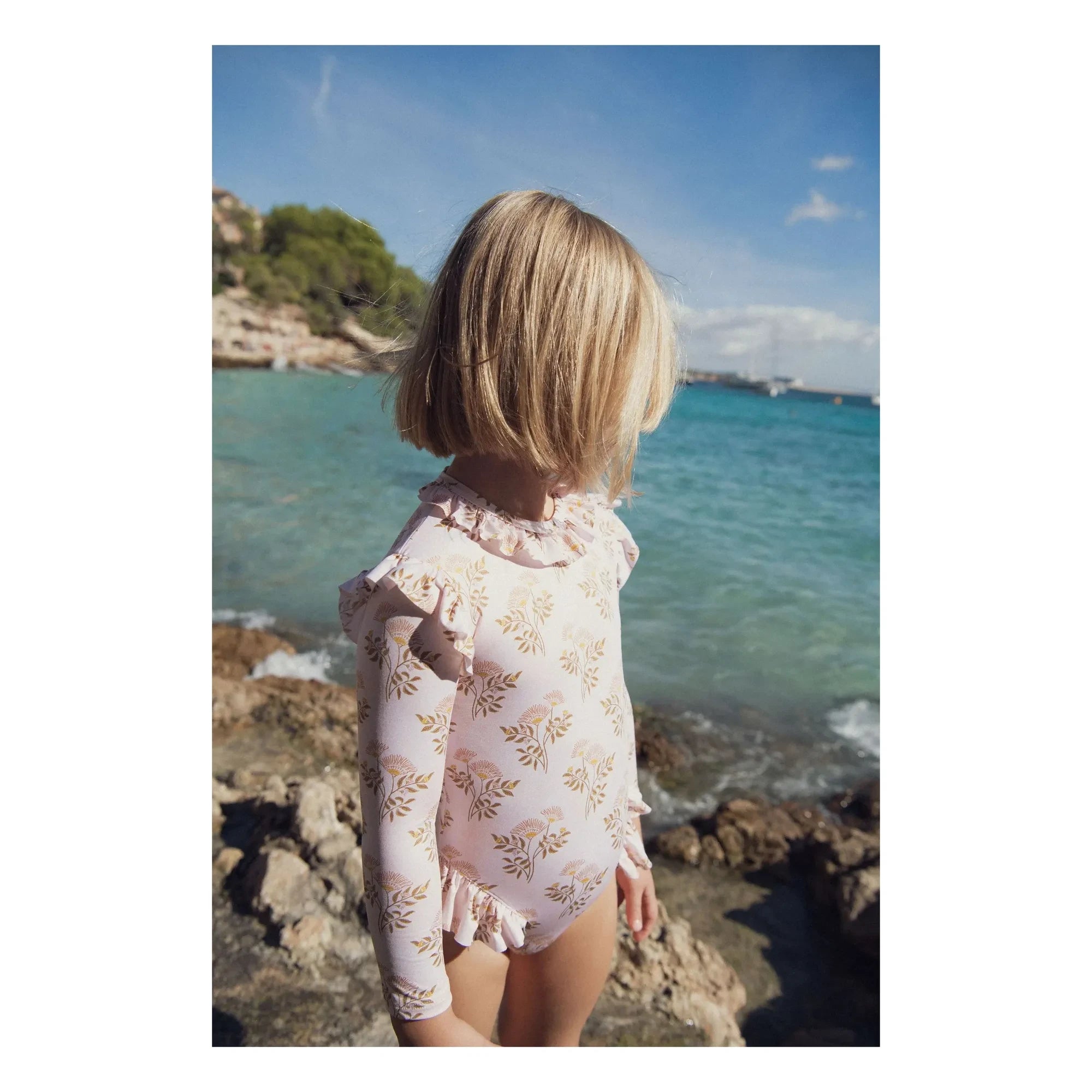 Lison Paris - Jasmine Fleuri UV Protective Swimsuit | White