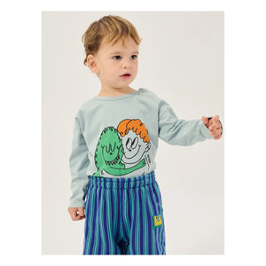 Bobo Choses - Monstre Organic Cotton Baby T-shirt | Light Blue