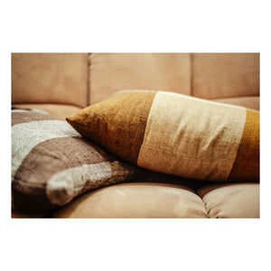 HKliving - Striped Cushion | Brown