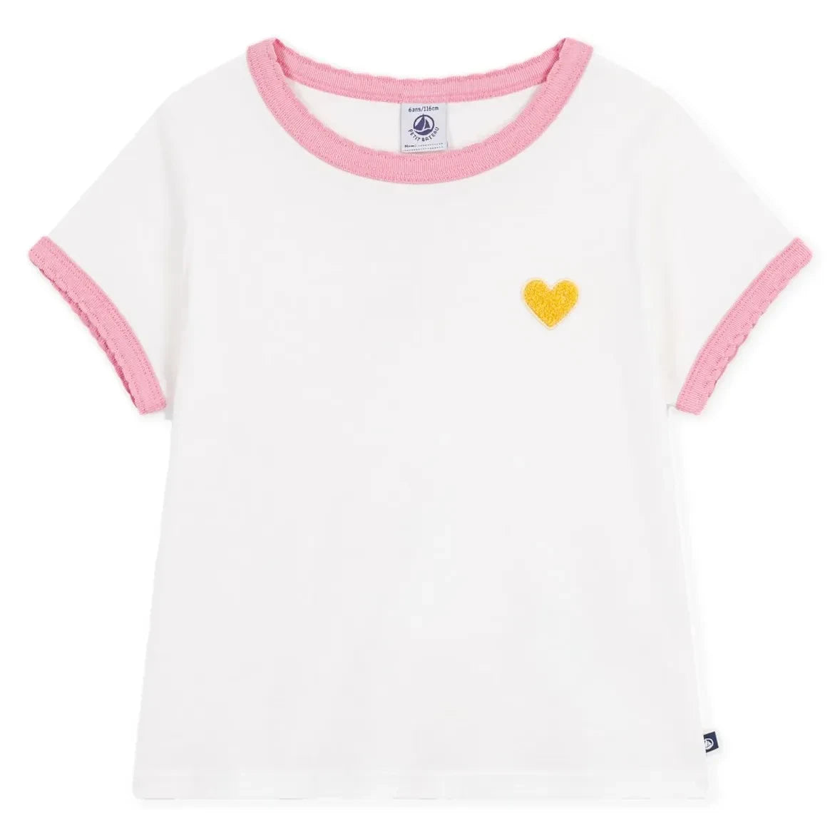 Petit Bateau - Coeur Point Cocotte T-Shirt | White