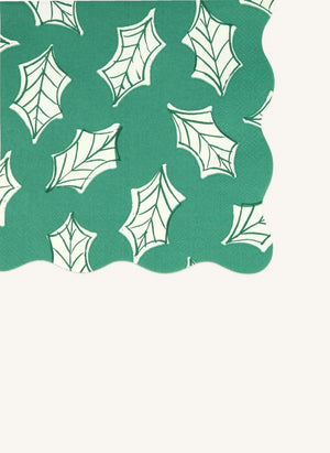 Meri Meri - Large Block Printed Christmas Napkins - Set of 16