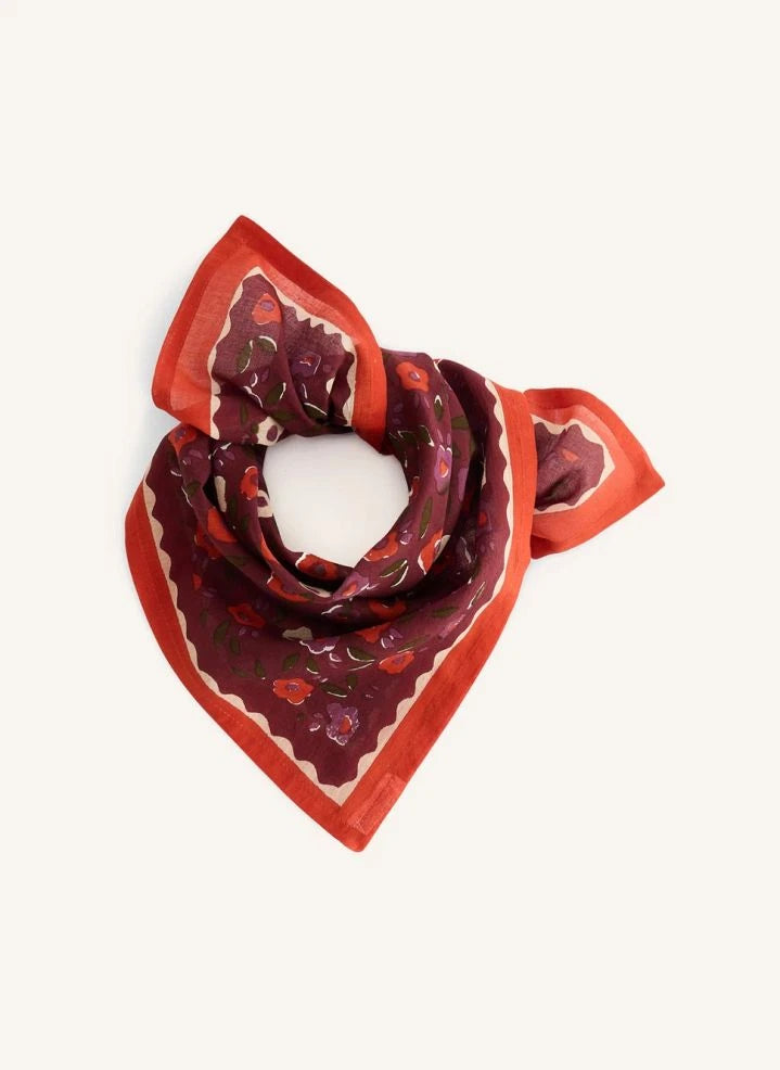 Apaches - Little Flowered Dupitta Scarf | Purple