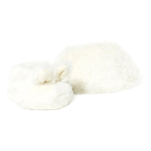 Bonpoint - Faux Fur Slippers | Ecru