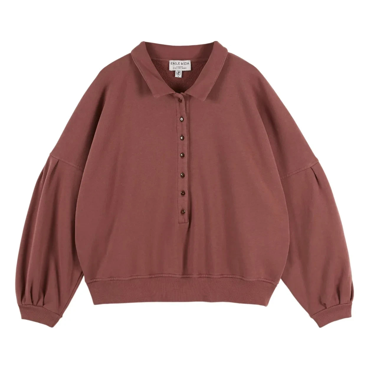 Emile et Ida - Sweat Polo Ennie | Plum