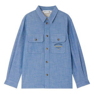Bonpoint - Eddy Chambray Organic Cotton Shirt | Blue