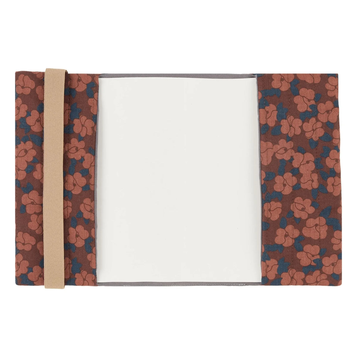 Nobodinoz - Health Book Cover Hyde Park Burgundy Poppies | Brick Red