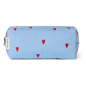 Studio Noos - Puffy Hearts Cosmetic Bag | Light Blue