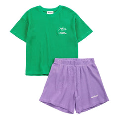 Bobo Choses - Organic Cotton Crocodile T-Shirt and Shorts Set | Green