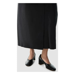 BY FAR - Prudence 45 Leather Ballerinas | Black