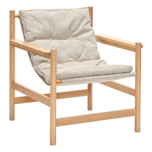 Hübsch - Heritage Armchair and Footrest | Beige
