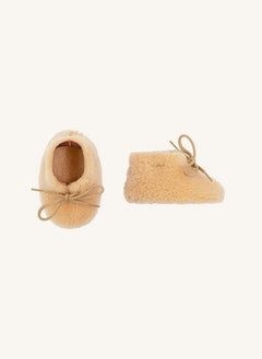 ILDA'S sheep - Merino Wool Sheepskin Slippers - Baby Collection | Beige