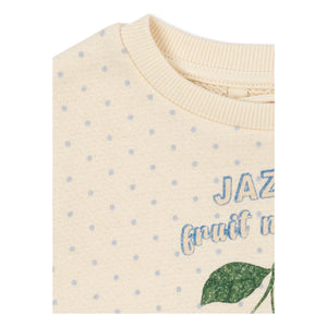 Konges Sløjd - Loupy Pois Organic Cotton Sweat Dress | Ivory