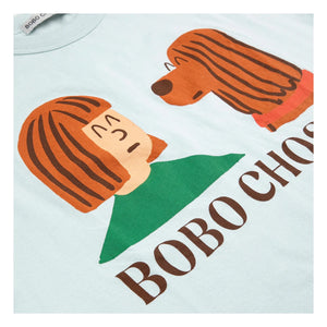 Bobo Choses - Friends T-shirt Organik pamuk | Açık mavi