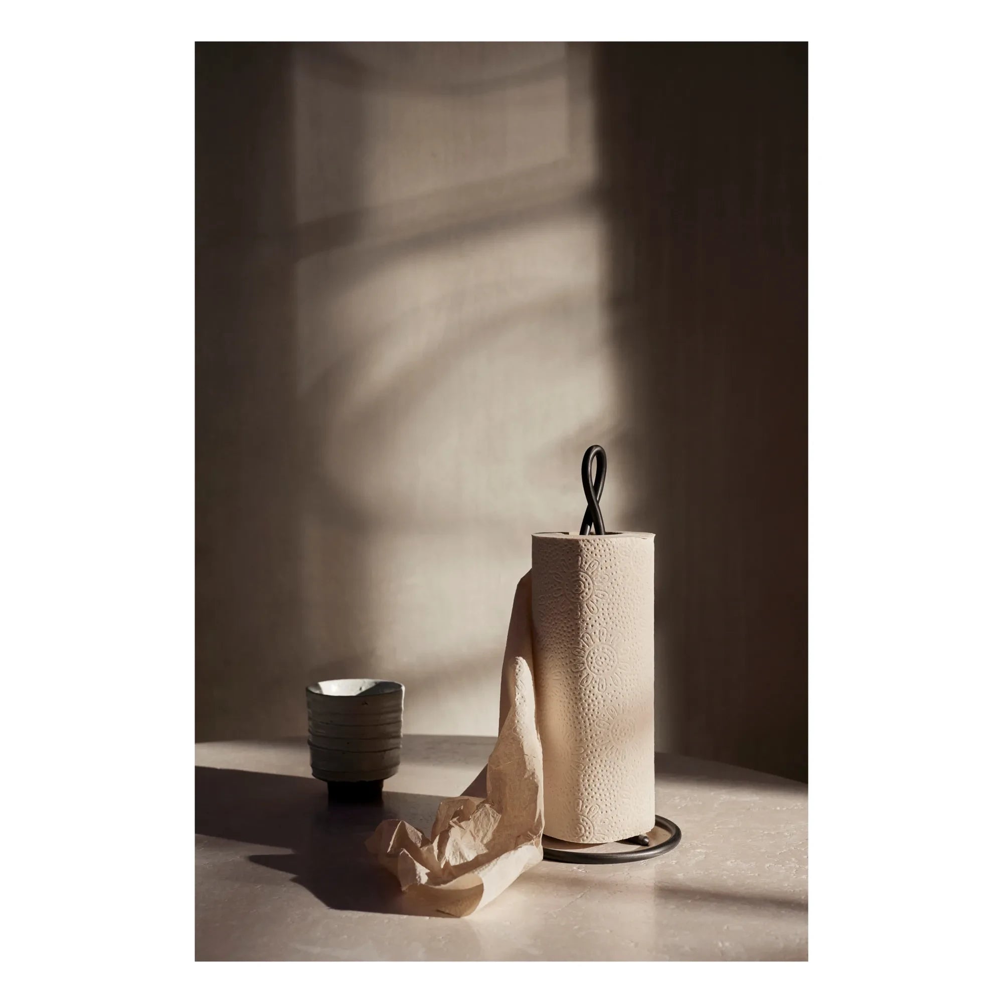 Ferm Living - Curvature Kitchen Paper Towel Holder | Black