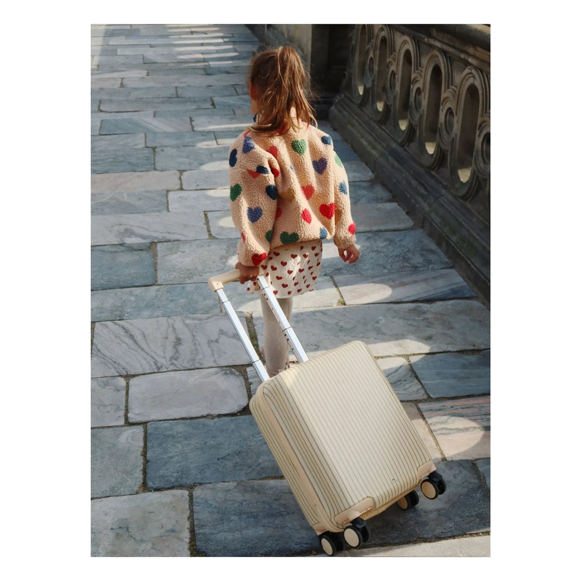 Konges Sløjd - Striped Suitcase | Beige