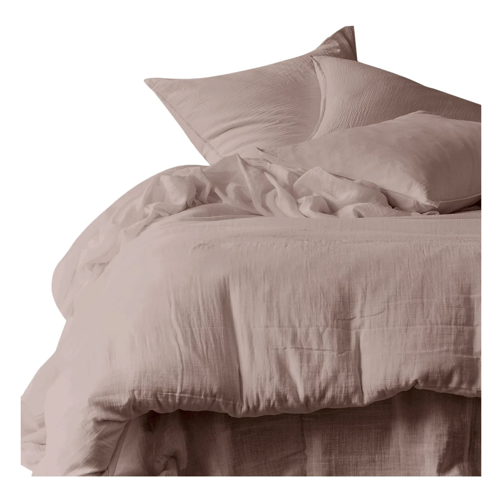 Haomy - Cotton Voile Dili Duvet Cover | Powder Pink
