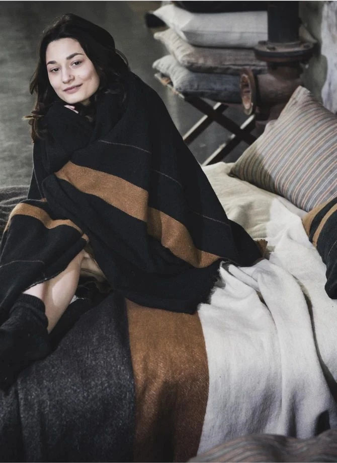 Libeco - Oscar Blanket | Black