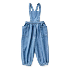 Thrush plum - Opal organic pamuk tulum | Denim mavi