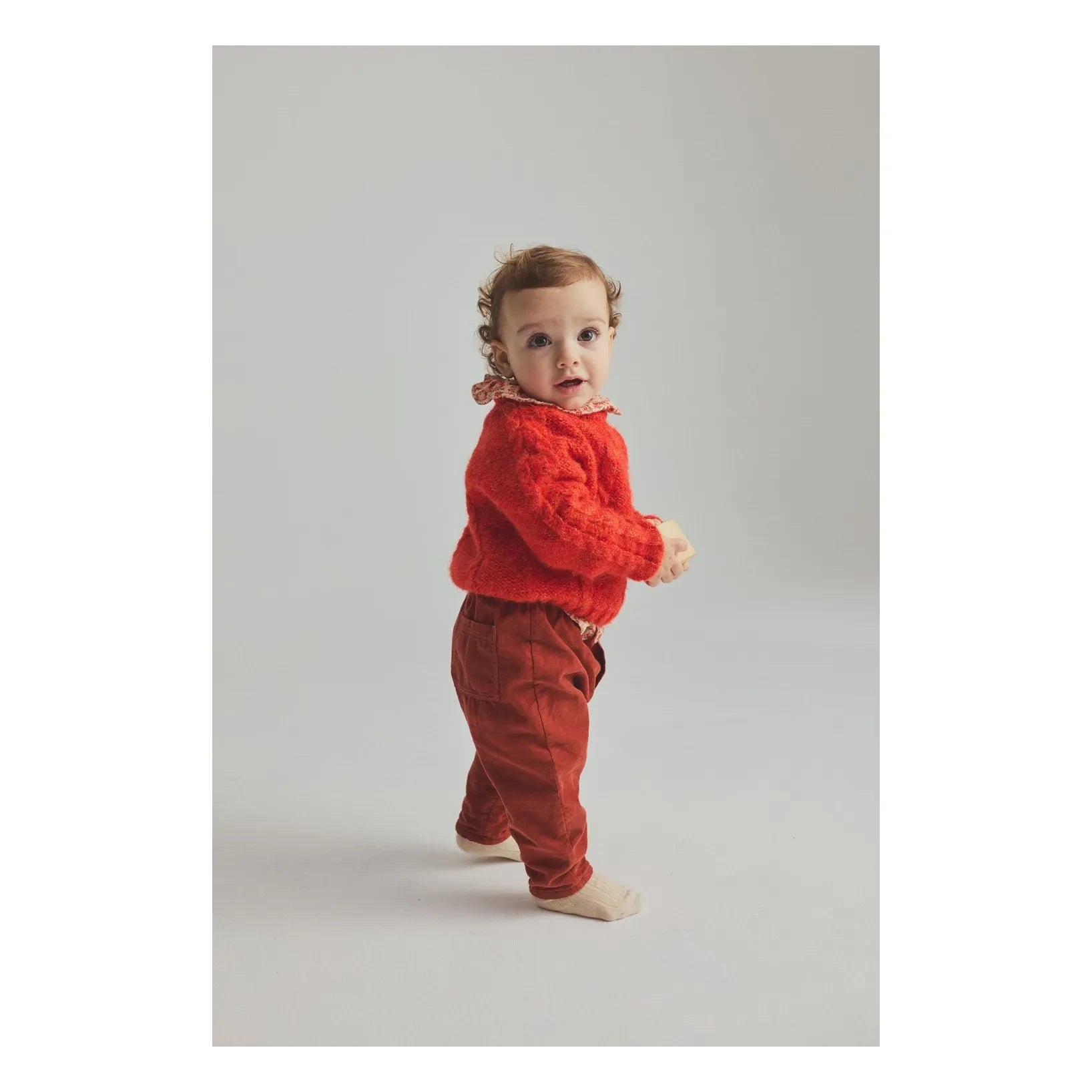 Cozmo - Alba Twisted Sweater | Neon Orange