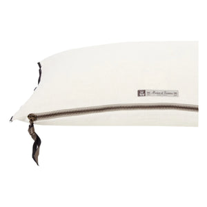 Maison de Vacances - Vice Versa Black Line Linen Pillow | Cream