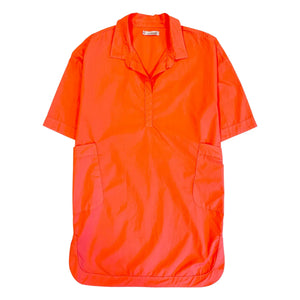 Sunchild - Cadaques Oversized Shirt Dress | Tangerine