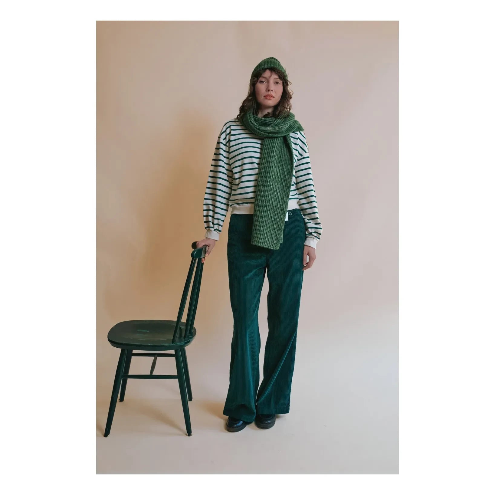 Emile et Ida - Edgar Kadife Pantolon | Orman Yeşili