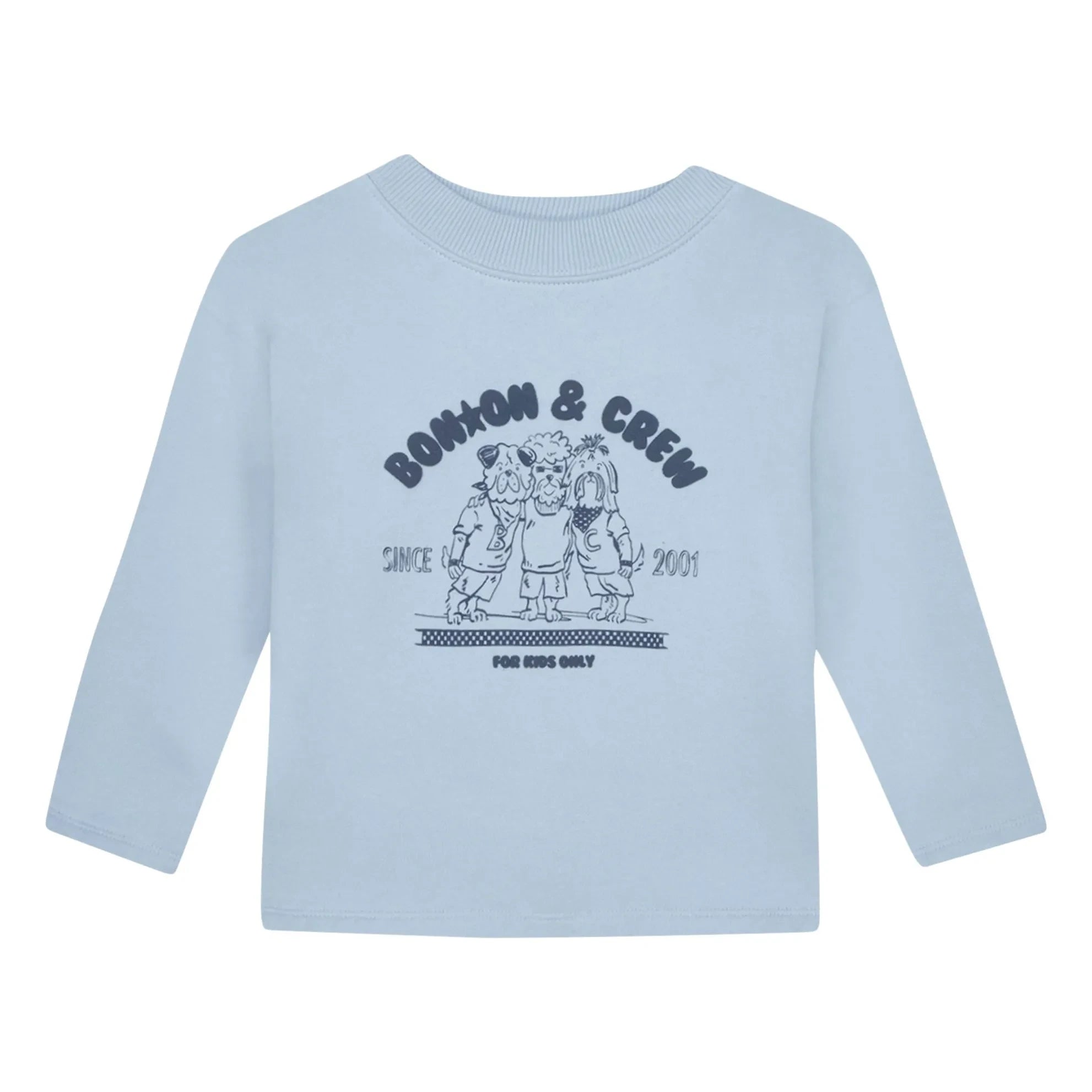 Bonton - Laurel Crew Neck T-Shirt | Light Blue