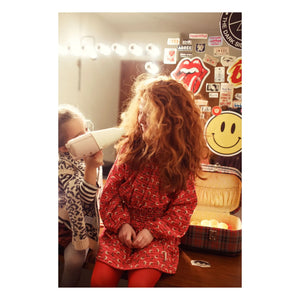 Piupiuchick - Ruffled Floral Skirt | Pink
