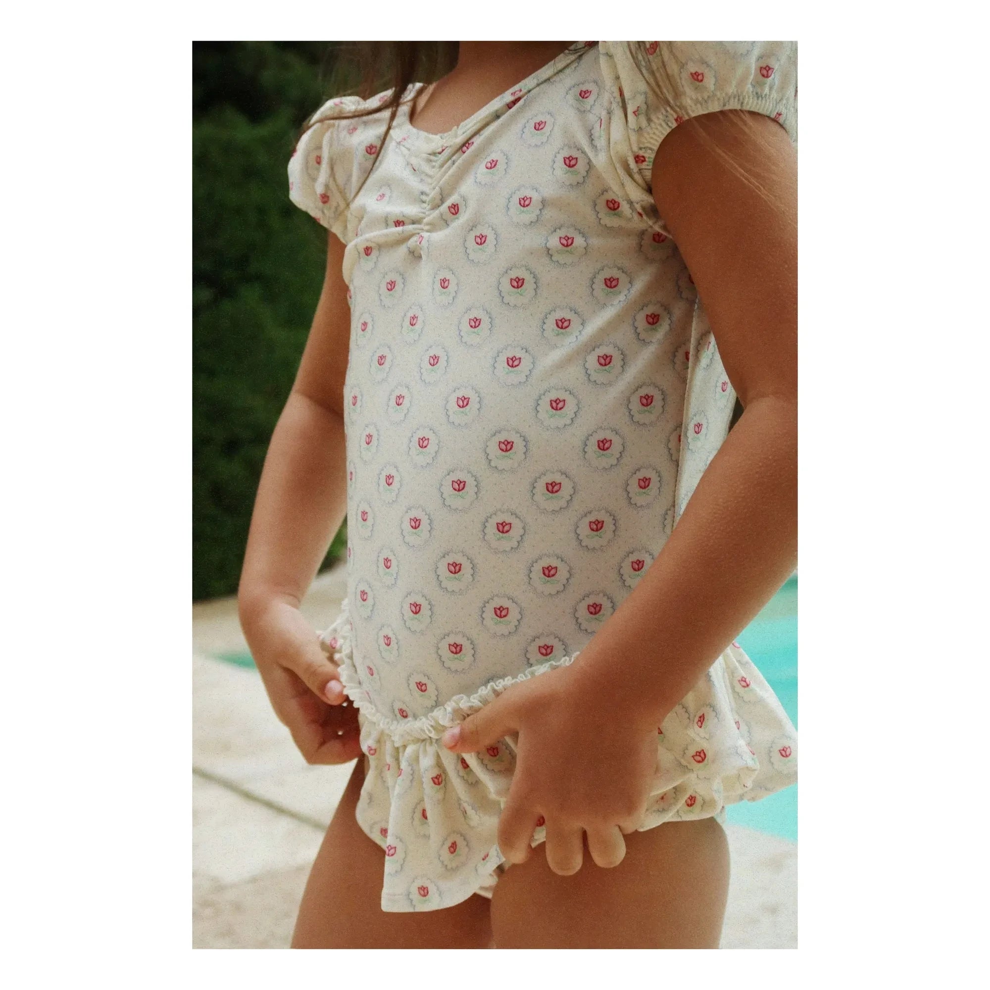 Konges Sløjd - 1 Piece Swimsuit Malti Ruffled Recycled Fiber | Ecru