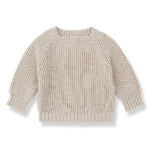 1+ in the family - Mola Linen Sweater | Beige