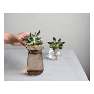 Kinto - Luna Glass Vase | Brown