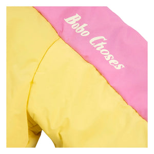 Bobo Choses - Color Block Recycled Fiber Reversible Baby Jacket | Yellow