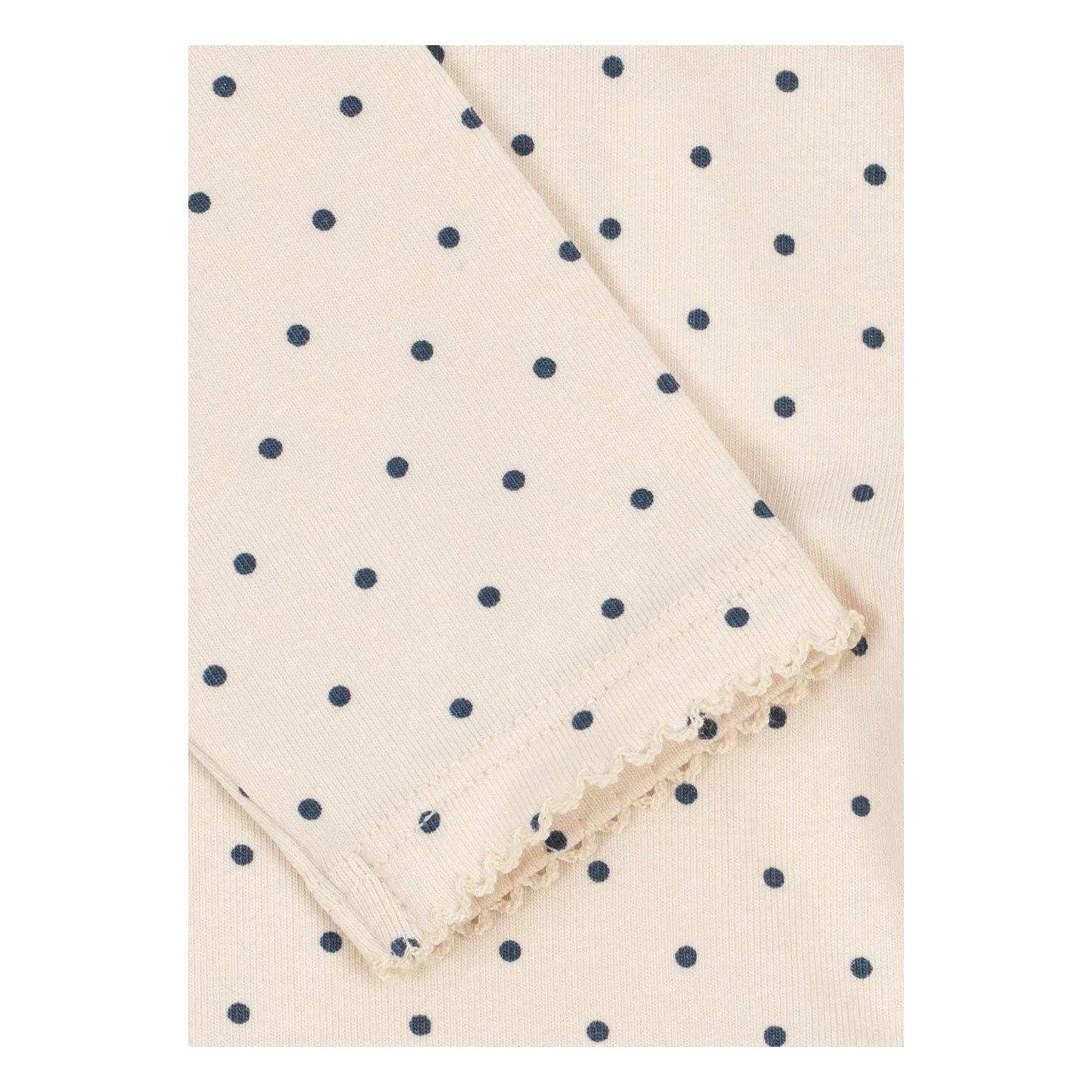 Konges Sløjd - Basic Polka Dot Organic Cotton Bodysuit | Ecru