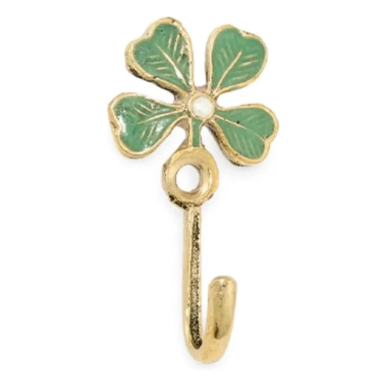 Doing Goods - Lucky Clover brass coat hanger | Gold