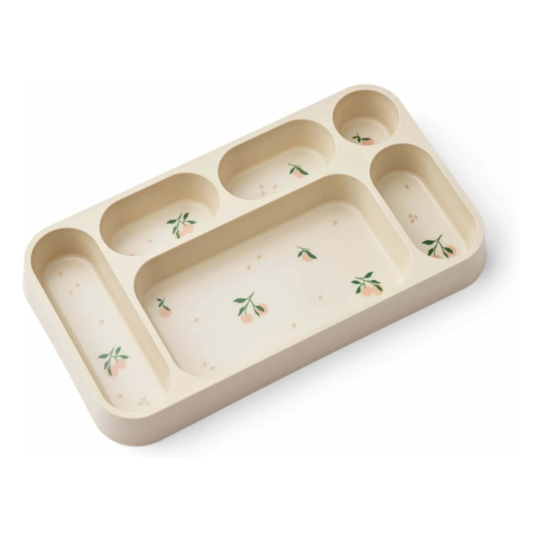 Liewood - Mosu compartment plate | Peach/Sea Shell