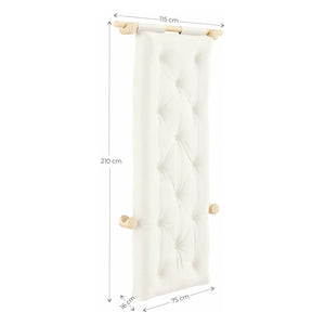 Karup Design - Kancalı ara yatak 75x200 cm | Krem