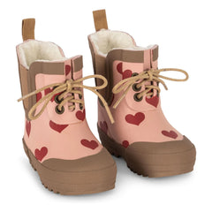 Konges Sløjd - Thermo Hearts Rain Boots | Pink