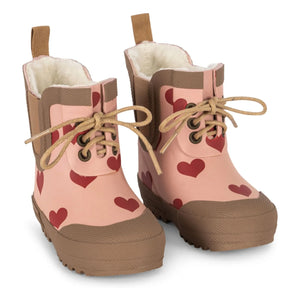 Konges Sløjd - Thermo Hearts Rain Boots | Pink
