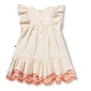 Molo - Cammas Organic Cotton Ruffled Dress | Cream