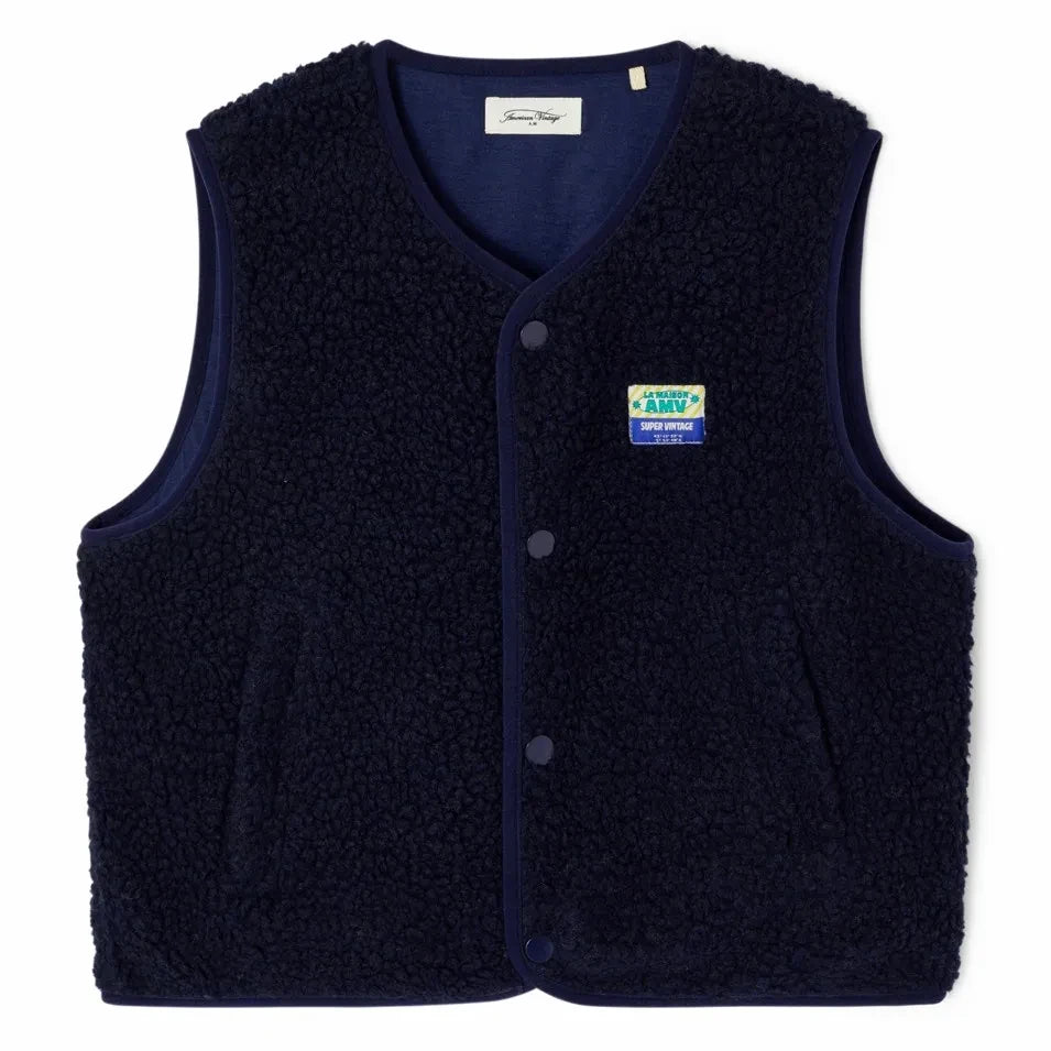 American Vintage - Hoktown Recycled Fiber Vest | Navy