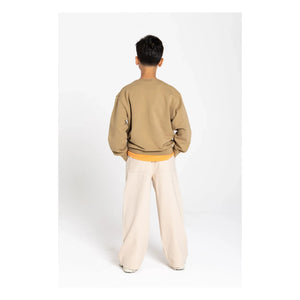 Smallable Kid - Burt Wide-Leg Trousers | Cream