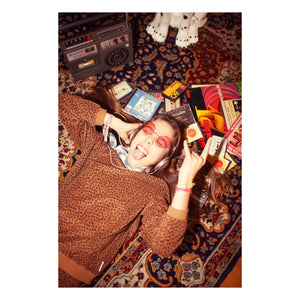 Piupiuchick - Organic Cotton Checkered Bandana | Blue