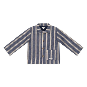 Donsje - Henrik Striped Overshirt Jacket | Blue