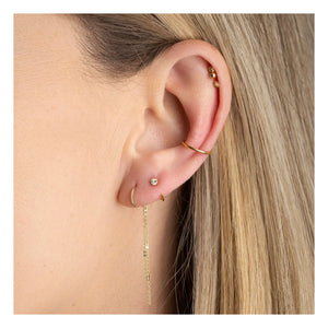 April Please - Dimitri Hoop Earrings | Champagne