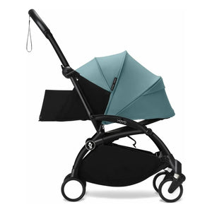 Stokke® - YOYO³ Full Baby Stroller 0+ and 6+ Black Frame | Aqua
