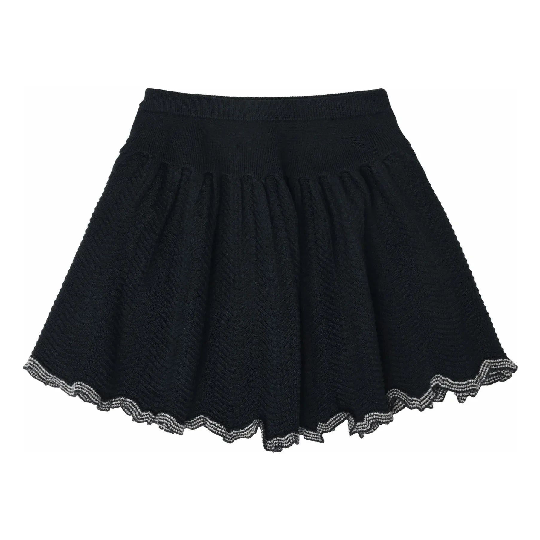 FUB - Gathered skirt Merino wool | Navy