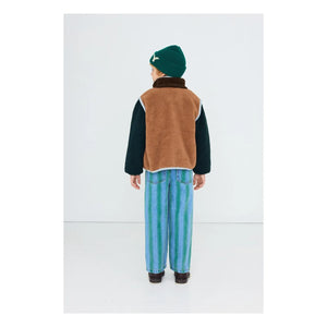 Tinycottons - Color Blocking Sherpa Style Jacket | Brown