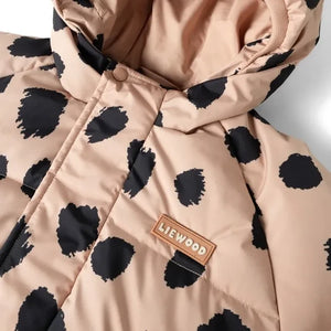 Liewood - Adelina Leopard Print Puffer Jacket Made From Recycled Fibers | Light Pink